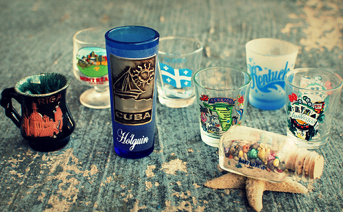 Collectionnez des souvenirs de voyage