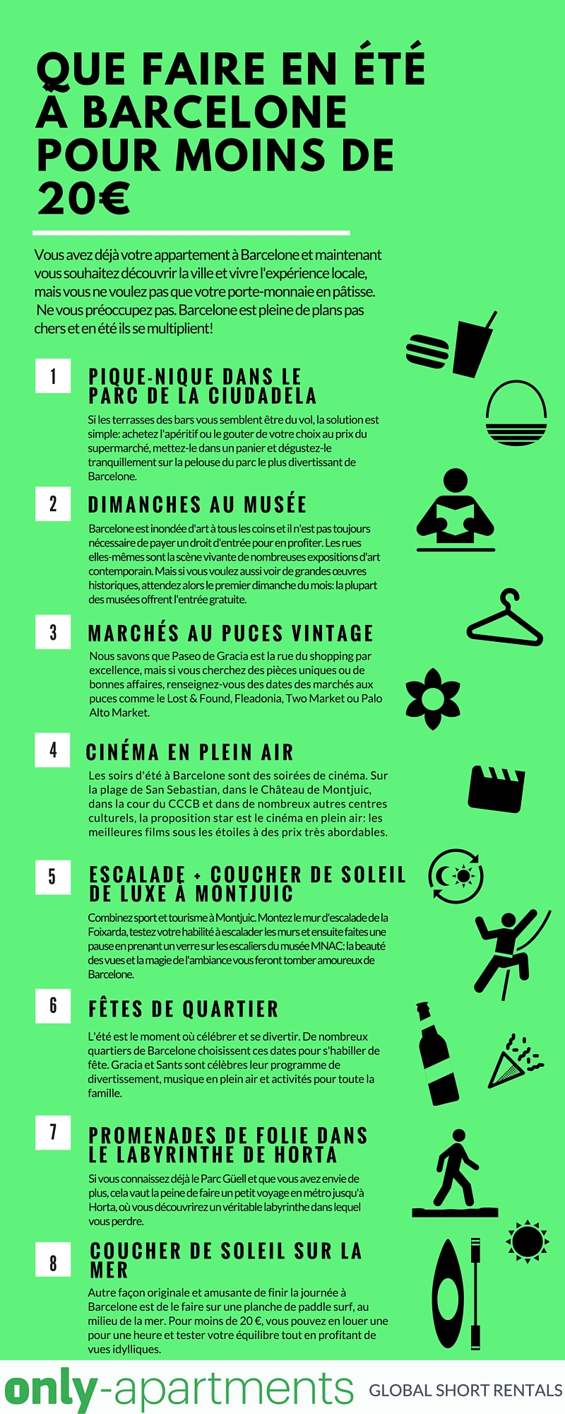 Que faire en été à Barcelone pour moins de 20€